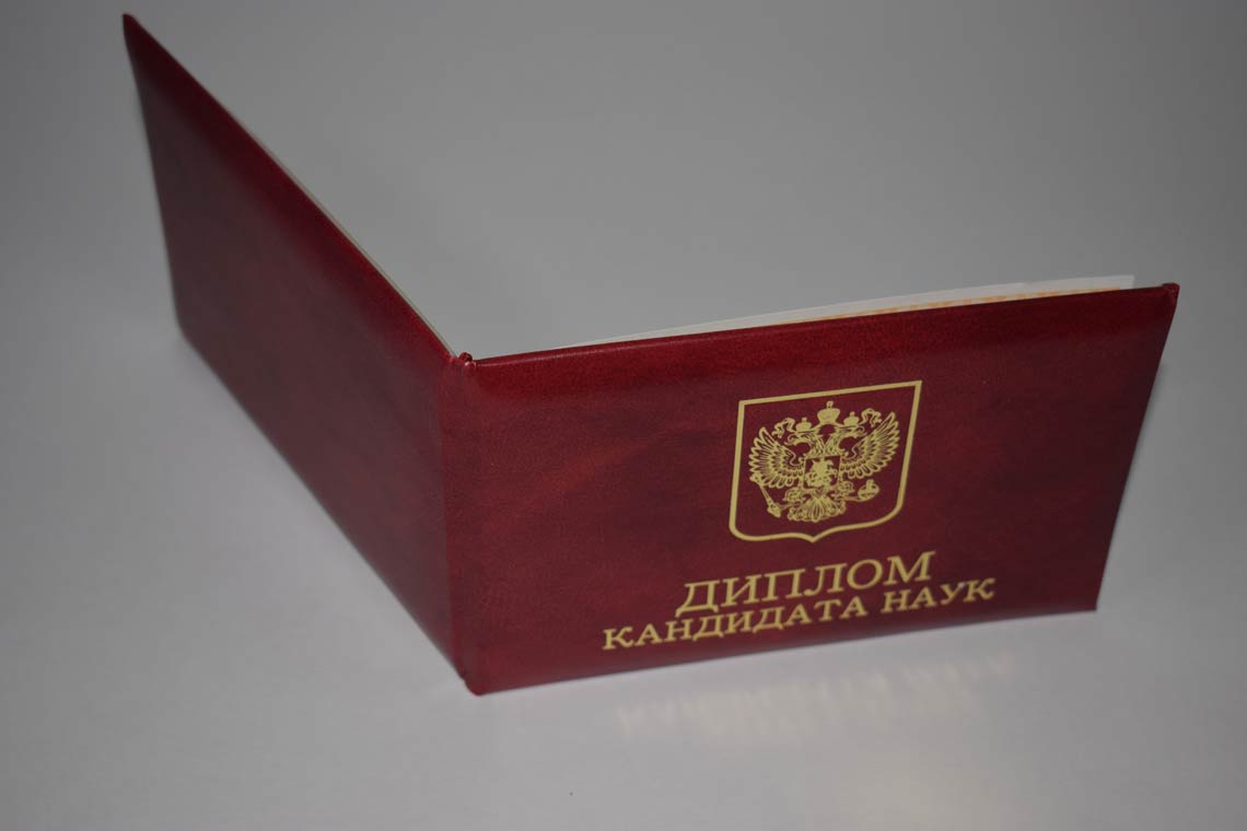 Диплом Кандидата Наук 2017-2025 в Москве корка